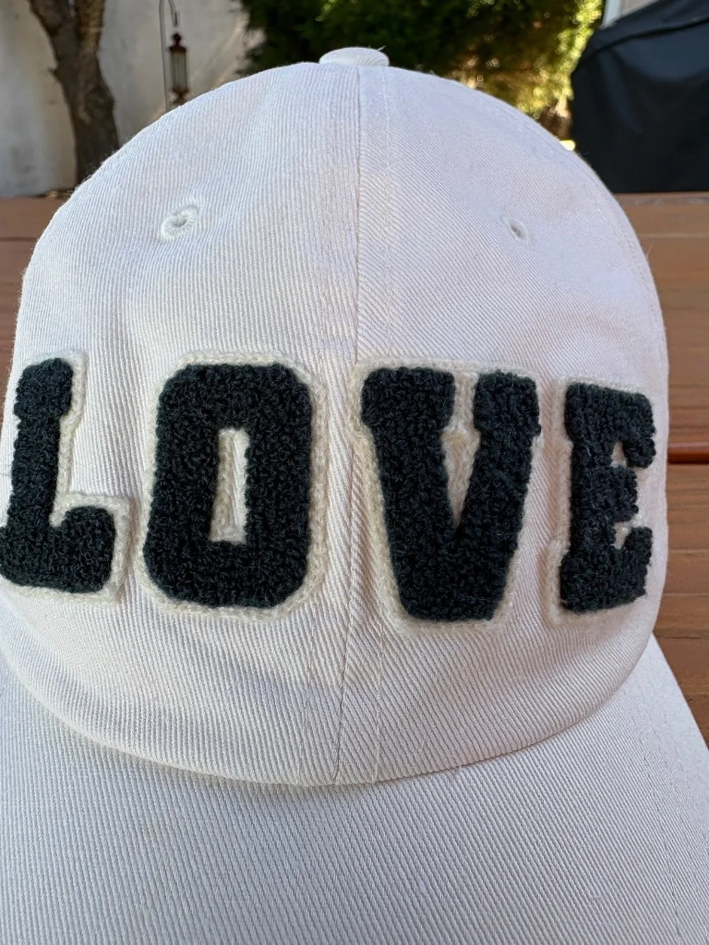 Tory Sport x Tory Burch Love Baseball Cap Cream and Blue